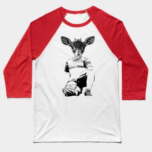 Boy Dear Head Baseball T-Shirt